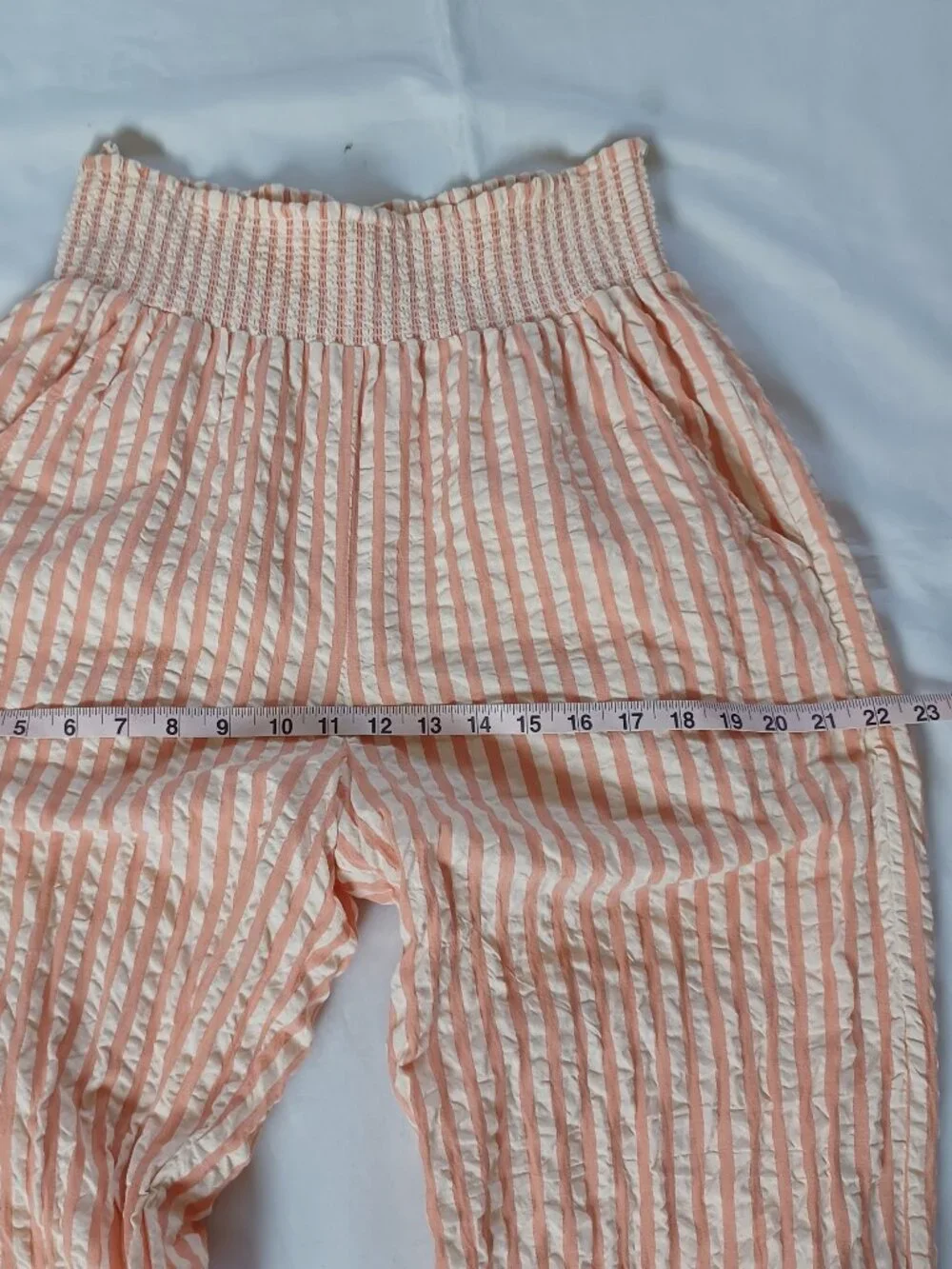 Roller Rabbit Womens Tianna Top And Pants Set Fringe Coral Stripe CoverUp Size M